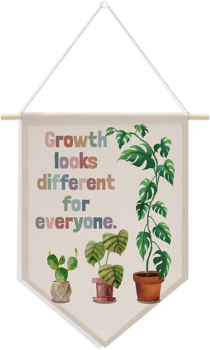 XFN Inspirational Nursery Therapy Office Classroom Wall Decor for Boys Girls Wall Hanging Pennant Flag Banner Calming Corner Bedroom Toddler Room Home Decor Wall Art Christmas Birthday Gifts - Image 1
